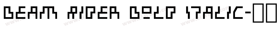 Beam Rider Bold Italic字体转换